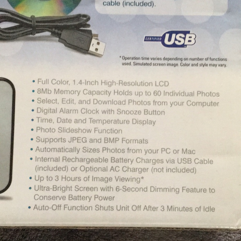 Shift Digital Photo Viewer with Alarm Clock - Picture 5 of 6